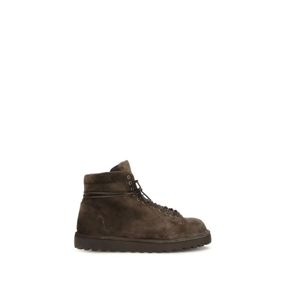 Marsell Brown Suede Leather Lace-Up Men's Boots